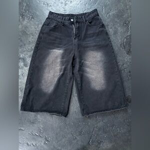 Women's Black Denim Shorts